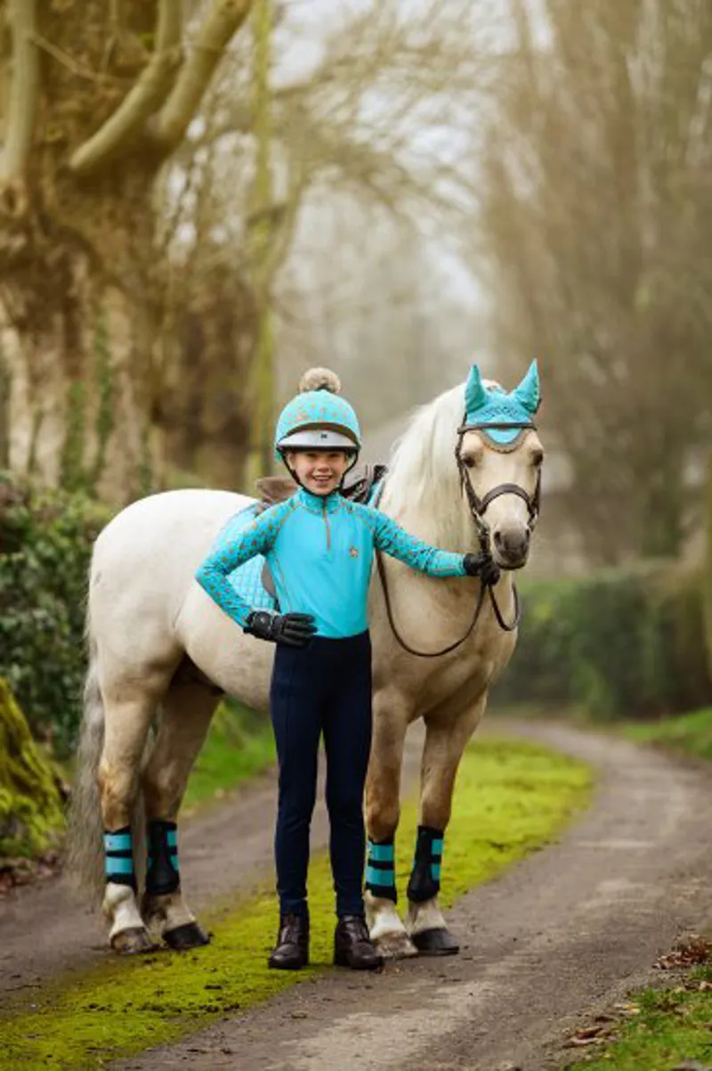 LeMieux Mini Classic Fly Hood - Azure-2